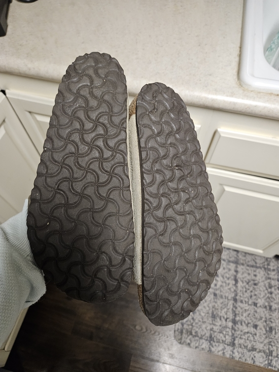 Birkenstock Men’s 7.5, Women's 9.5 Suede Two-strap Sandal in Taupe - Picture 5 of 5